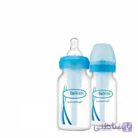 شیشه شیر طلقی 2عددی آپشن پلاس 120 میل آبی دکتر براونز اورجینال