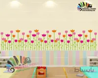 استیکر دیواری اتاق کودک گل لاله Tulip Wallstickers کد h1118