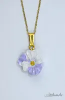 گردنبند رزینی طرح گل کد ۲۷