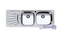 سینک ظرفشویی توکار اخوان ا Akhavan Double Bowl Sink 18