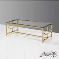میز جلو مبلی لینکلن مستطیلی طلایی