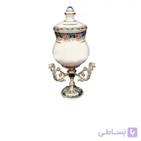 شکلات خوری پایه دار کریستال سازان مدل مینا کد K1169