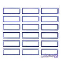 برچسب دور آبی کایزر سایز 16 × 37 میلی متری ا Kaiser 37 × 16 mm Labels