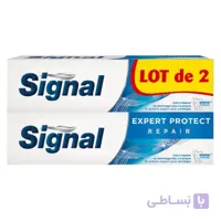 پک دو عددی خمیردندان محافظ مینای دندان سیگنال Signal اورجینال فرانسه حجم 75 میل