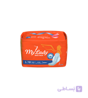 نوار بهداشتی بالدار سایز بزرگ نیمه ضخیم my Lady