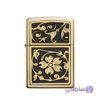فندک زیپو مدل Gold floral flourish کد 20903