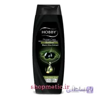 شامپو هوبی مناسب موهای مشکی و تیره 600میل HOBBY