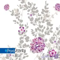 پرده حمام طرح گل flower