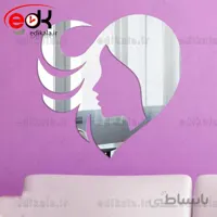 اینه دکوراتیو دیواری فانتزی طرح رخ در پنج رنگ