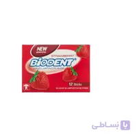 ادامس بایودنت توت فرنگی بسته 12 عددی