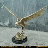 مجسمه برنزی عقاب سایز بزرگ پر کار