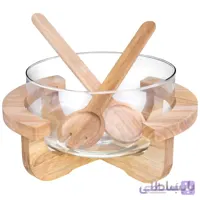 کاسه سالاد چوبی کد 9501
