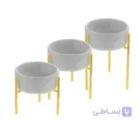 ظرف سرو مدل سنگی مجموعه 3 عددی