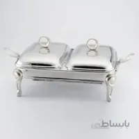 سوفله خوری دوقلو حلقه نقره ای صادراتی یونیک کد 3816