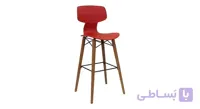 صندلی کانتر نظری مدل یوگو پایه چوبی