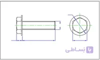 پیچ واشردار M6x8