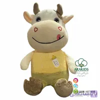 گاو دختر پسر لباس شیشه شیر نانو 40 سانتی کد 15688