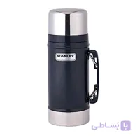 فلاسک و فلاسک غذا 700میلی لیتر دسته دار کلاسیک سرمه ای استنلی STANLEY CLASSIC VACUUM