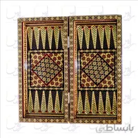 تخته نرد و صفحه شطرنج لبگرد تمام خاتم سایز 50