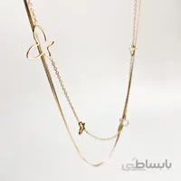 گردنبند دو زنجیر پروانه