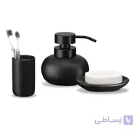 ست سرویس بهداشتی 3 پارچه مدل Chant Siyah مادام کوکو