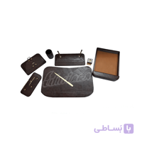 ست رو میزی اداری چرمی 8 تیکه کد 02