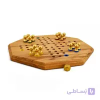 بازی منچ چوبی (مهره فلزی)