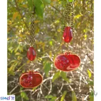 گوشواره ناردونه قرمز یلدایی