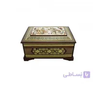 جعبه جواهرات خاتم اندازه متوسط با طرح جذاب مینیاتور