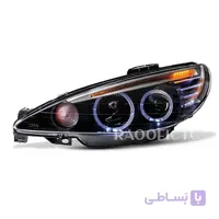 چراغ اسپرت پژو 206 جلو جفت نئون طرح BMW