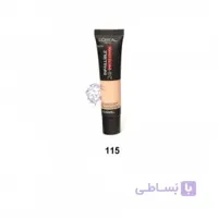 کرم پودر ۲۴ ساعته تیوپی اینفالیبل اورال شماره ۱۱۵ ا Loreal infallible 24 Matte Cover Foundation- 115