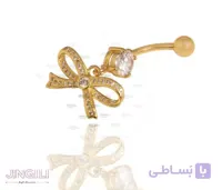 پیرسینگ ناف مدل پاپیون کد uw001
