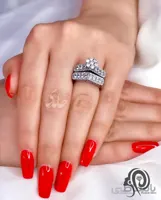 انگشتر نقره حلقه پشت حلقه RI2014