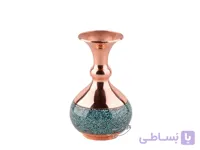 گلدان شلغمی فیروزه کوب 14 سانتی