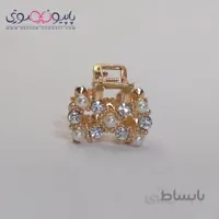 کلیپس مو فلزی نگین دار پاپیونی