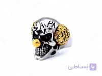 انگشتر مردانه استیل جمجمه جوکر 12052