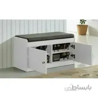 جاکفشی مدرن کمد دار با نشینمن چرمی