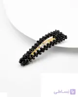 گیره مو چفتی کریستال طرح کلاسیک - کد G117