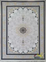 فرش کرم طلایی گل برجسته 700 شانه