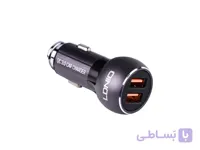 شارژر فندکی الدینیو مدل C503Q + تبدیل micro to lightning + تبدیل micro to Type-c