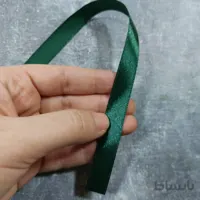 روبان ساتن یشمی باریک ( ۵ متری)