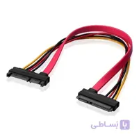 کابل افزایش طول دیتا ساتا و برق ساتا ( (7+15) SATA Male to Female)