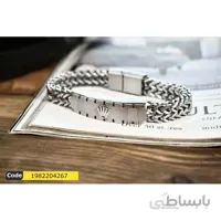 دستبند مردانه استیل