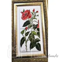 تابلو کاشی هفت رنگ سنتی طرح گل سرخ