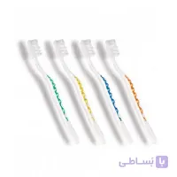 مسواک تریزا مدل Pearl White با برس متوسط سبز