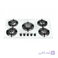 اجاق گاز 90 سانت شیشه سفید رابیتس مدل RG-551W