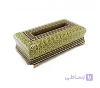 جعبه کلینکس چوبی خاتم کاری