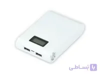 کیس پاوربانک 12000mAh دو خروجی USB به همراه نمایشگر و برد 4 باتری