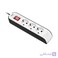 سه خانه ارتدار با کلید و کابل 3 متری پارت الکتریک مدل پارت