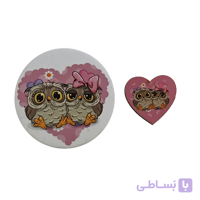 ست پیکسل چوبی و فلزی طرح جغد